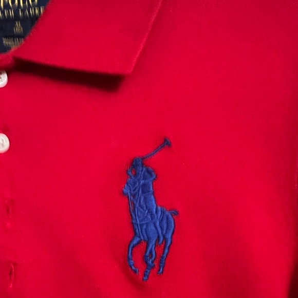 Polo by Ralph Lauren Long sleeves Polo Dress for Girls Big Kids XL (16) Red - Picture 3 of 11